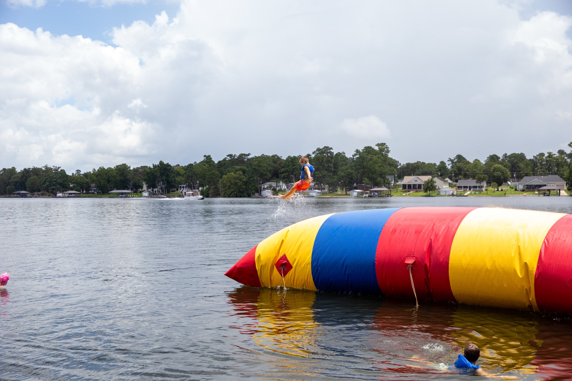 Campers on Lake Marion