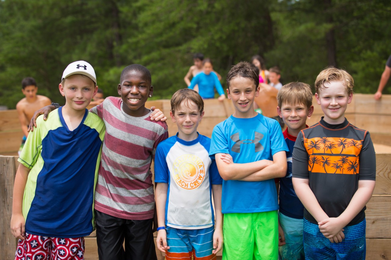 Kids smiling